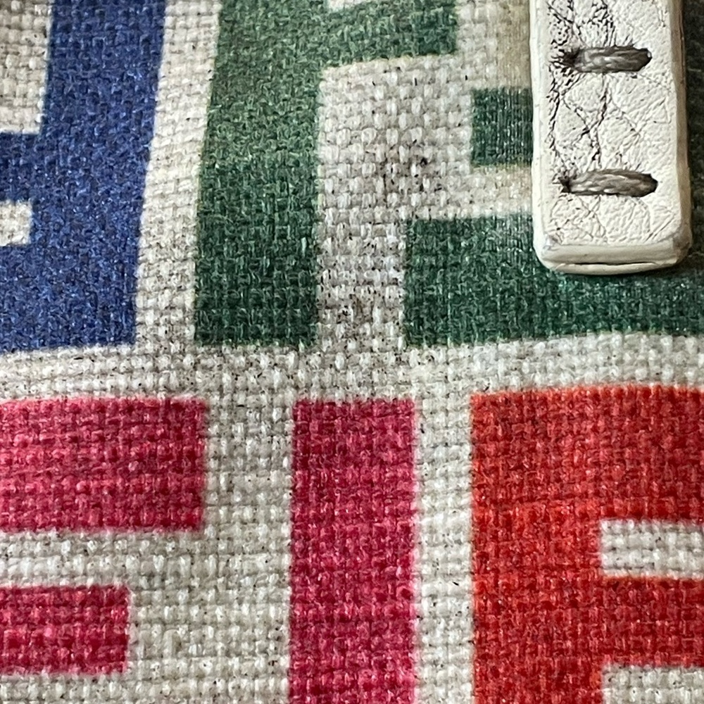 *WITH COA* Multicolor Fendi Spalmati Roll Tote Bag On Ivory Canvas And Leather - Picture 15 of 16